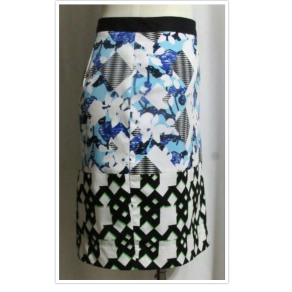 NEW PETER PILOTTO DESIGNER DUO PATTERN SKIRT 10 - Picture 3 of 5